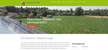 Zonneboilers.nl nieuwe website door verbaasd online marketing Apeldoorn