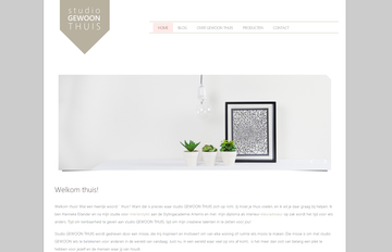 studio GEWOON THUIS Verbaasd nieuwe website